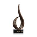 Golden Blaze Black Flame Glass Award