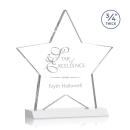 Chippendale White Star Crystal Award