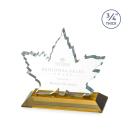 Maple Leaf Amber Abstract / Misc Crystal Award