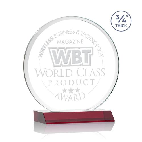 Corporate Awards - Blackpool Red Circle Crystal Award
