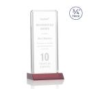 Southport Red Rectangle Crystal Award