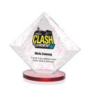 Teston Full Color Red  Diamond Crystal Award
