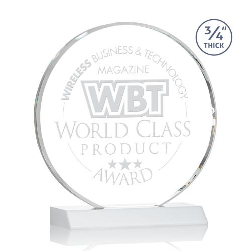 Corporate Awards - Blackpool White Circle Crystal Award