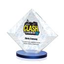 Teston Full Color Blue Diamond Crystal Award