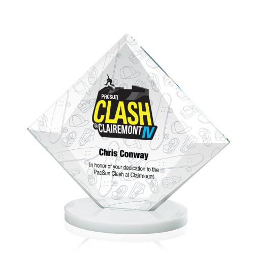 Corporate Awards - Teston Full Color White Diamond Crystal Award