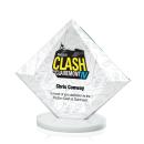 Teston Full Color White Diamond Crystal Award