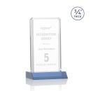 Southport Sky Blue Rectangle Crystal Award