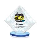 Teston Full Color Sky Blue Diamond Crystal Award
