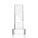 Rushmore Clear on Base Obelisk Crystal Award