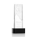 Rushmore Black on Base Obelisk Crystal Award