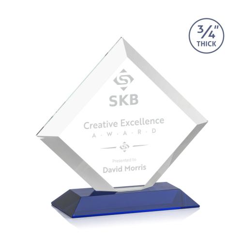 Corporate Awards - Belaire Blue Diamond Crystal Award