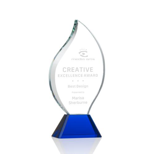 Corporate Awards - Norina Blue Flame Crystal Award