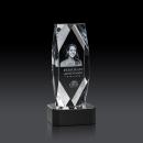 Delta 3D Black on Base Obelisk Crystal Award