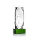 Delta  Green on Base Obelisk Crystal Award