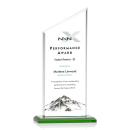 Conacher Full Color Green Peak Crystal Award