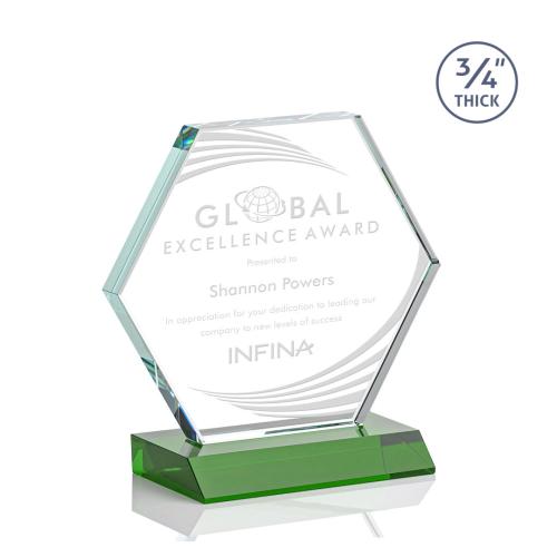Corporate Awards - Pickering Green Crystal Award