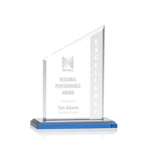 Corporate Awards - Sales Awards - Conacher Sky Blue Peak Crystal Award