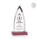 Shildon Full Color Red Arch & Crescent Crystal Award