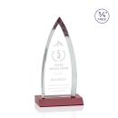 Shildon Red Arch & Crescent Crystal Award