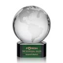Globe Green on Paragon Spheres Crystal Award
