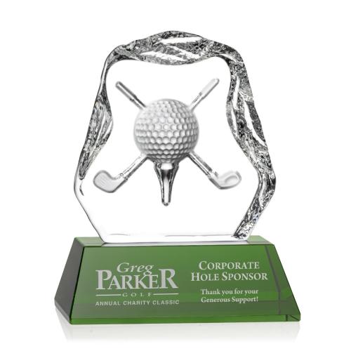 Corporate Awards - Slaithwaite Golf Green Crystal Award