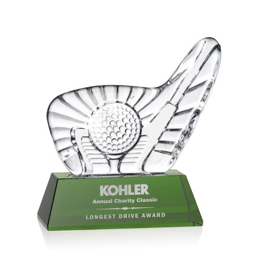 Corporate Awards - Dougherty Golf Green Abstract / Misc Crystal Award