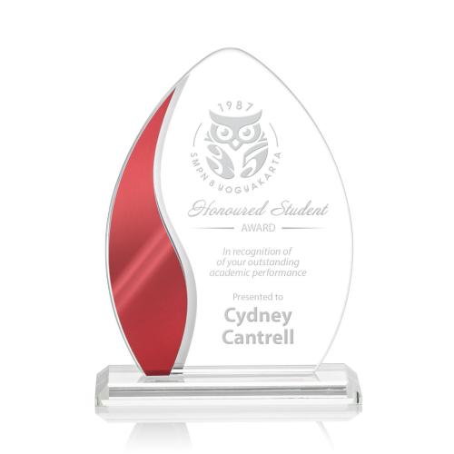 Corporate Awards - Sherborne Red Arch & Crescent Crystal Award