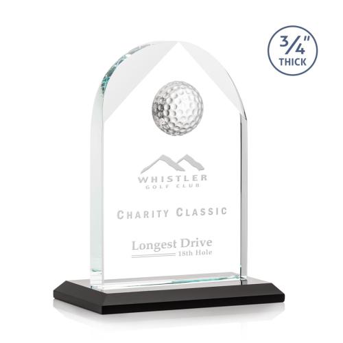 Corporate Awards - Blake Golf Black Arch & Crescent Crystal Award