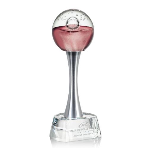 Corporate Awards - Glass Awards - Art Glass Awards - Jupiter Obelisk on Willshire Base Glass Award