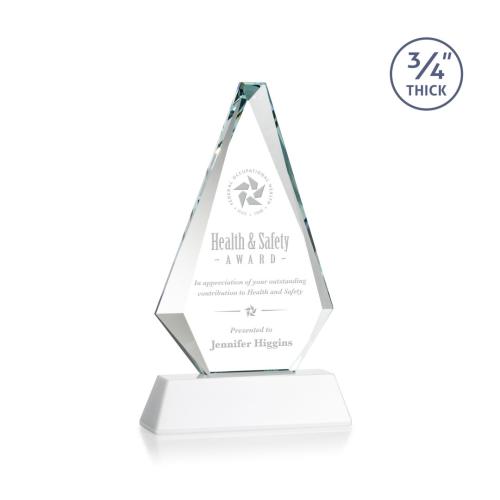 Corporate Awards - Windsor White on Newhaven Diamond Crystal Award