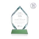 Royal Diamond Green on Newhaven Crystal Award