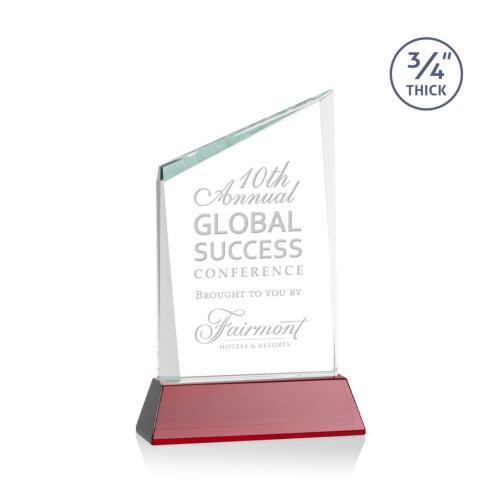Corporate Awards - Scarsdale Red on Newhaven Peak Crystal Award