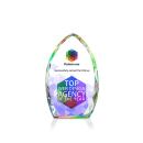 Wilton Full Color Multi-Color Arch & Crescent Crystal Award