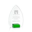 Aylin Green Arch & Crescent Crystal Award