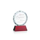 Stratford Red Circle Crystal Award