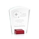 Lola Red Arch & Crescent Crystal Award