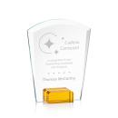 Lola Amber Arch & Crescent Crystal Award