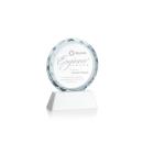 Stratford White Circle Crystal Award