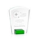 Lola Green Arch & Crescent Crystal Award