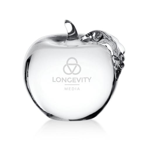 Corporate Gifts, Recognition Gifts and Desk Accessories - Paperweights - Apple Paperweight