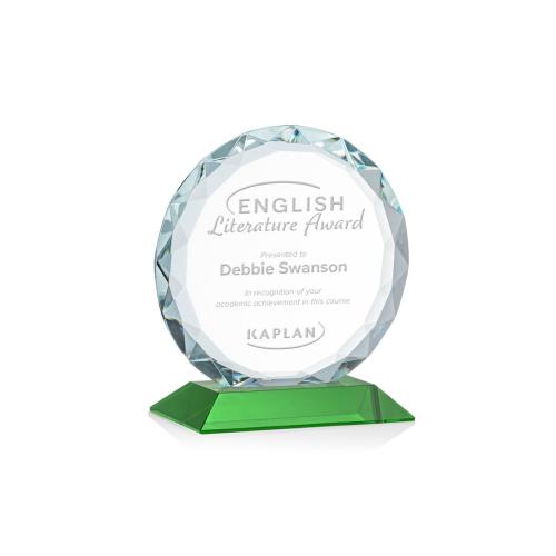 Corporate Awards - Centura Green Circle Crystal Award