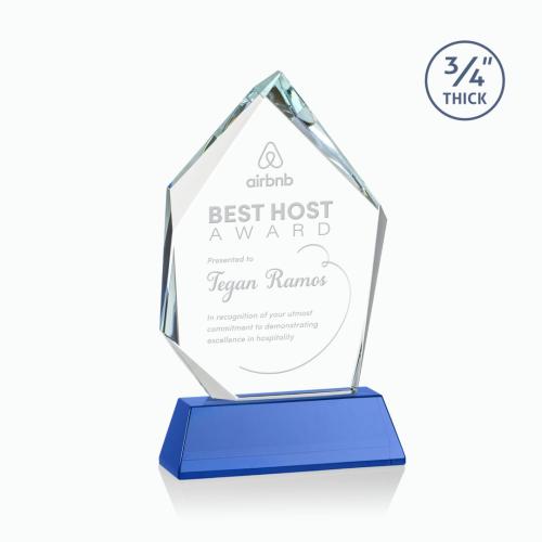 Corporate Awards - Deerhurst Blue on Newhaven Peak Crystal Award