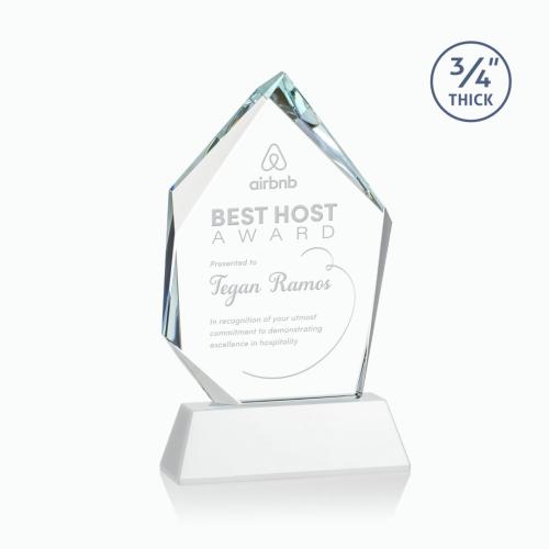 Corporate Awards - Deerhurst White on Newhaven Peak Crystal Award