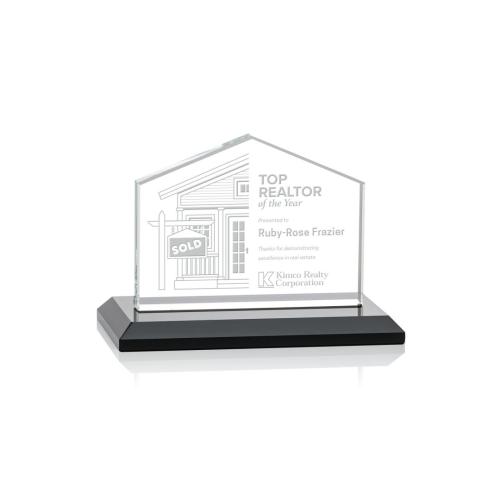 Corporate Awards - Domicile Black Arch & Crescent Crystal Award