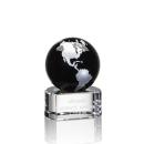 Dundee Globe Black/Silver Spheres Crystal Award