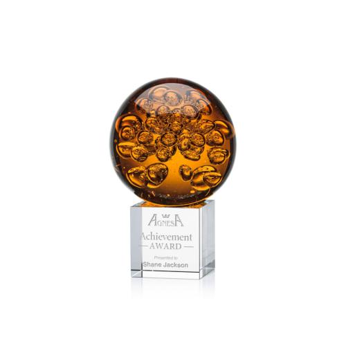 Corporate Awards - Glass Awards - Art Glass Awards - Avery Spheres on Granby Base Glass Award