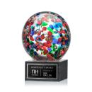 Fantasia Spheres on Square Marble Glass Award