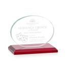 Austin Red (Horiz) Circle Crystal Award