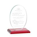 Austin Red (Vert) Circle Crystal Award