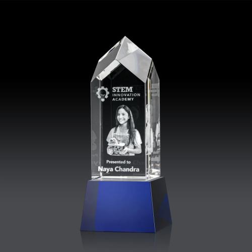 Corporate Awards - Clarington on Base 3D - Blue